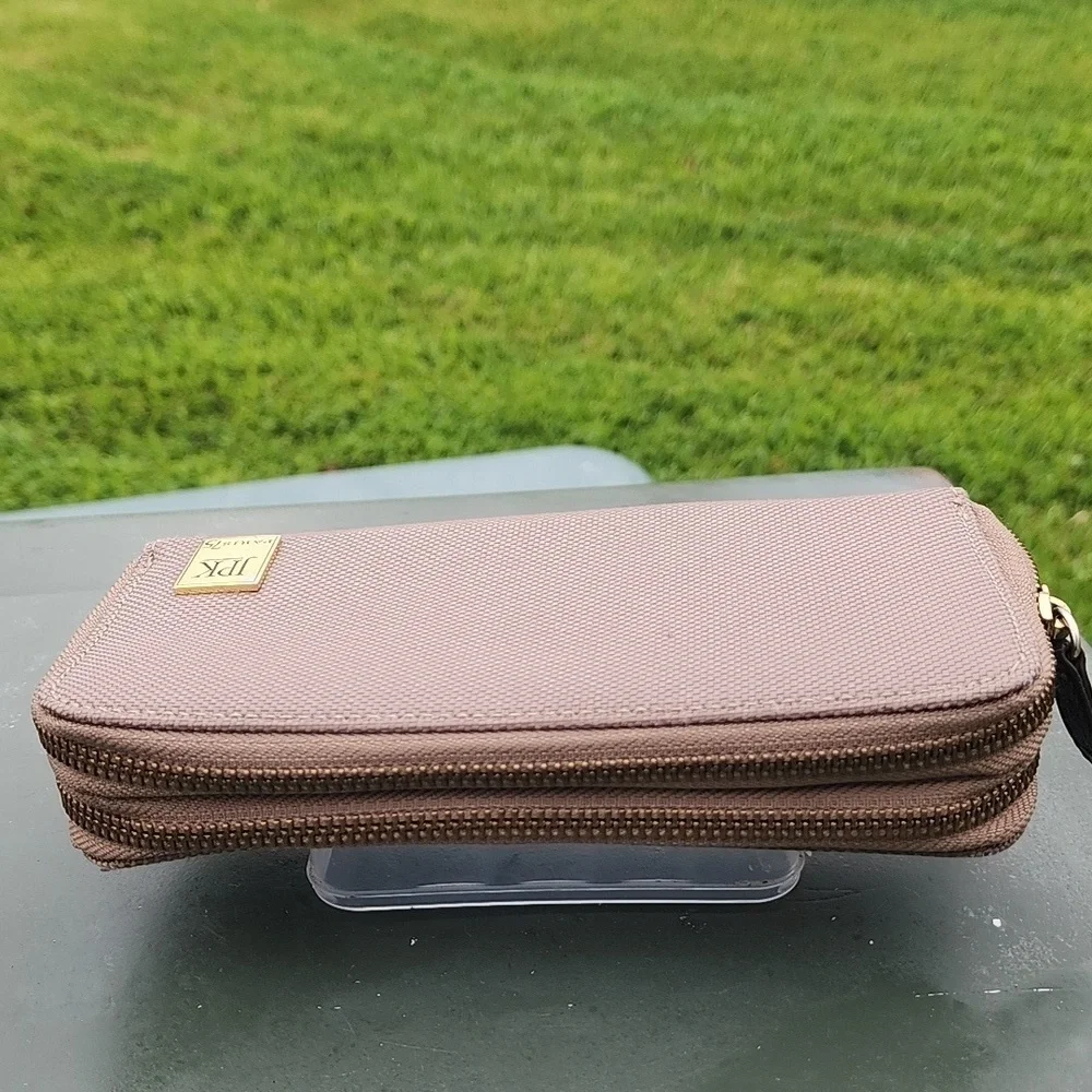 JPK Paris 75 Two-Zipper Tan Wallet